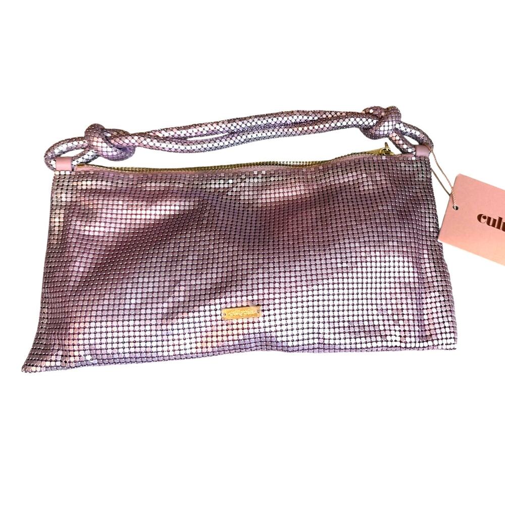 Cult Gaia Hera Nano Mesh Shoulder Bag Cameo Pink - Picture 5 of 7